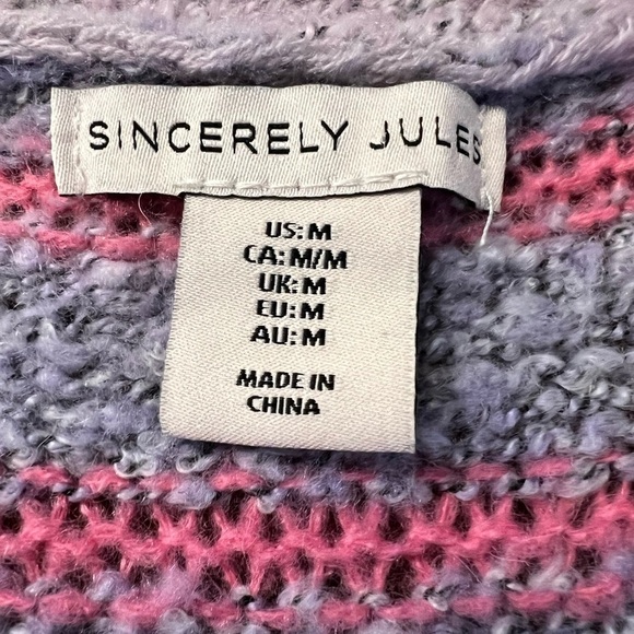 SINCERELY JULES WOMENS COLORFUL FLORAL OPEN CARDIGAN SIZE MEDIUM - Picture 7 of 12